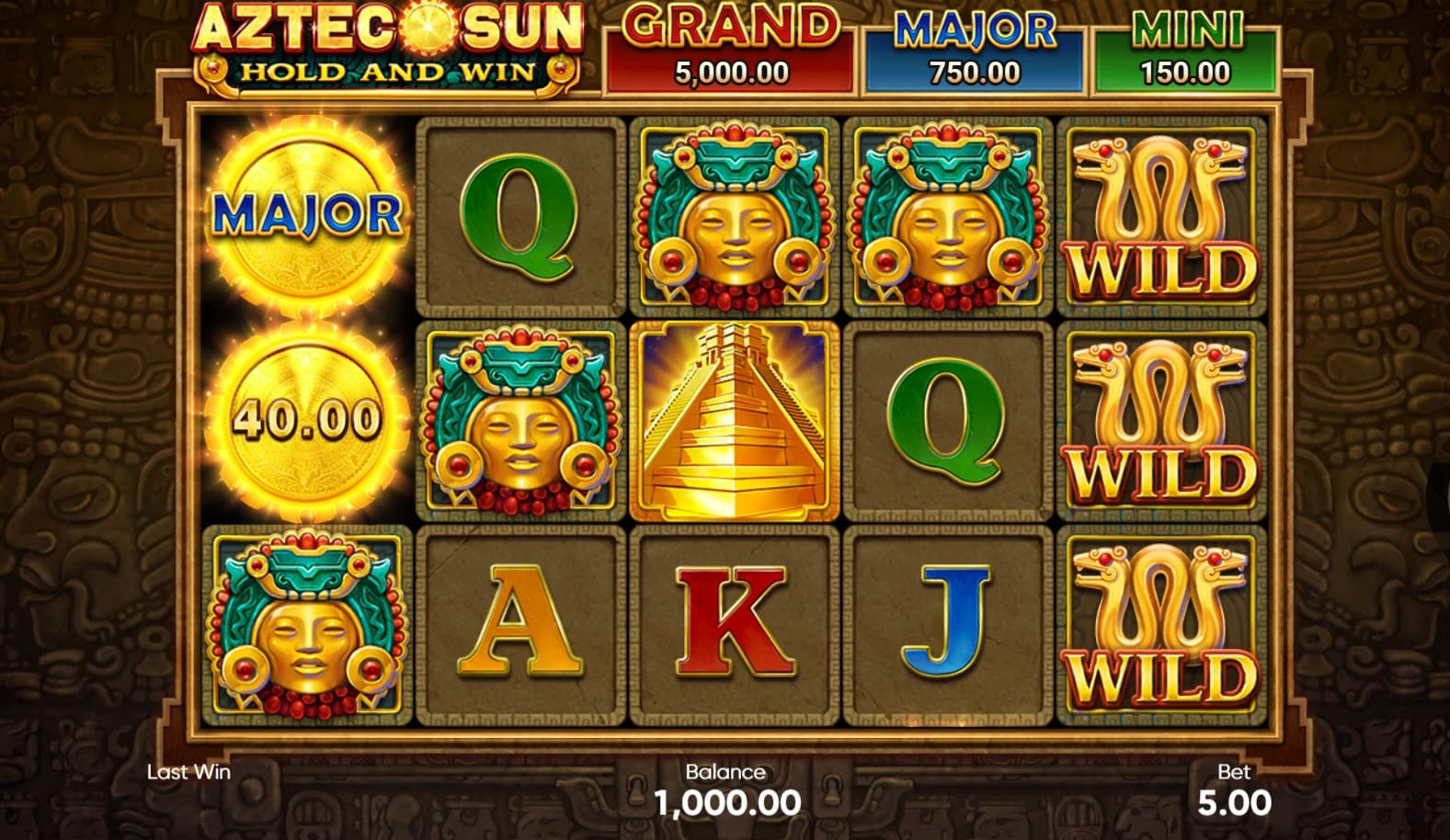 Aztecki Słońce: Przytrzymaj i Wygraj