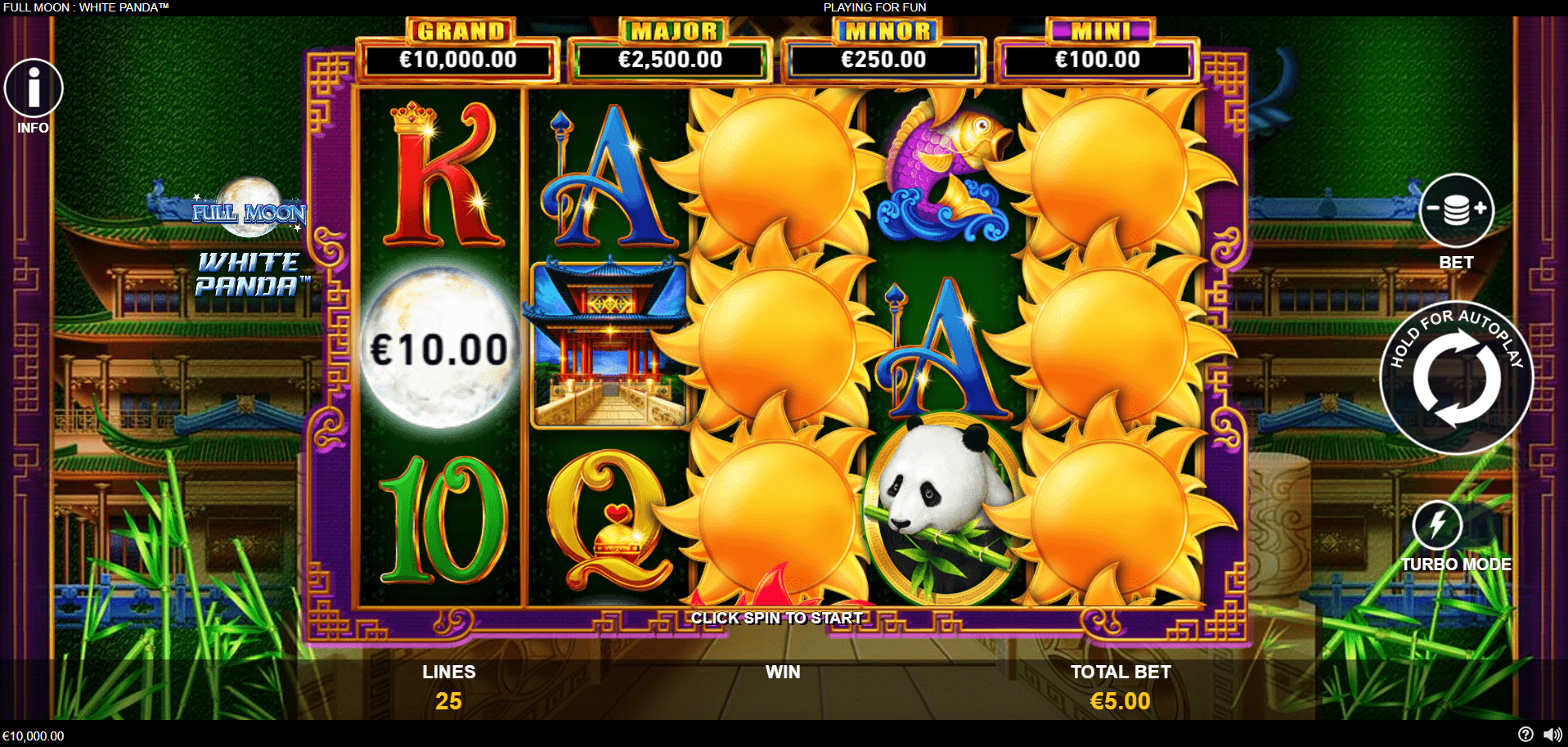 Full Moon White Panda