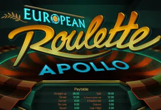 Apollo Europejska Ruletka Apollo Europejska Ruletka