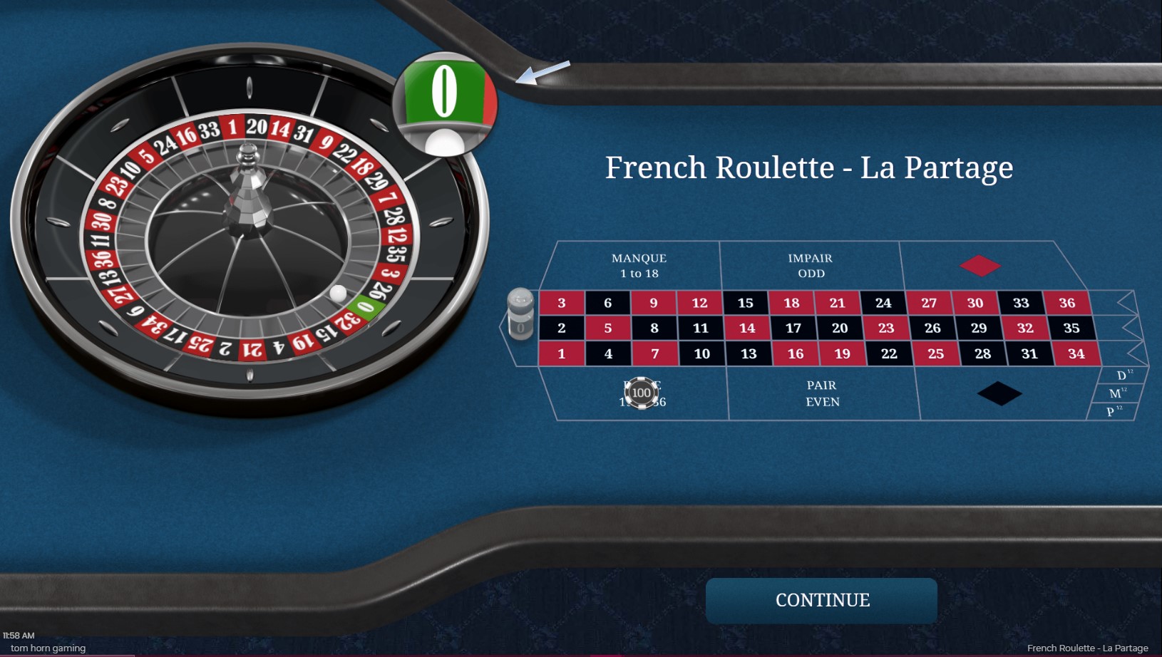 Ruletka francuska La Partage Ruletka francuska La Partage